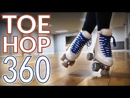 Learn The Toe Hop 360 On Roller Skates - Great Drill For Learning A Toe Loop