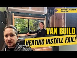 Van Build Struggles: Truma Heater Install & Bench Seat Progress | Our Toughest Day Yet!