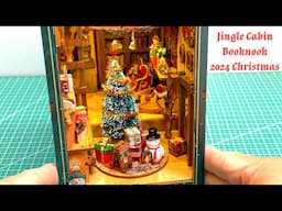 2024 Christmas Jingle Cabin Booknook | DIY Book Nook Kit Assembly