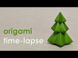 Origami Time-Lapse: Christmas Tree (Carlos Bocanegra)