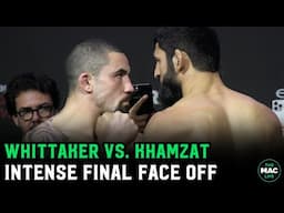 Robert Whittaker vs. Khamzat Chimaev INTENSE Final Face Off