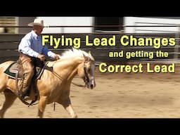 Flying Lead Changes - Getting the Correct lead - Reining Horse Training - Western Riding