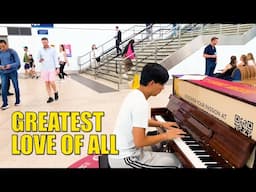 Playing Whitney Houston Greatest Love of All at Train Station | Cole Lam