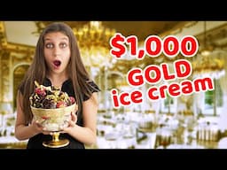 24 hours eating the world’s most expensive food - Gold Ice Cream and more!