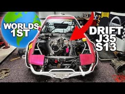 Test Fitting a Honda Engine in my 240SX!