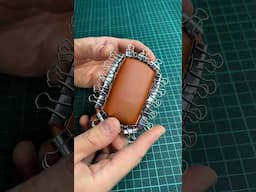 The process of shaping the leather by #wildleathercraft