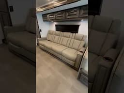 We absolutely love the four person theater seating on the 36D7. #forestriverrv #georgetown #gt7