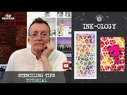 A quick tutorial on how to use Ink-ology inks through a stencil.