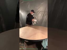 How to paint spray a table