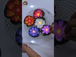 Water floating Lotus Candles for Diwali #diwali2024