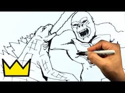 How to Draw KONG vs GODZILLA