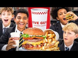 British Highschoolers try Five Guys