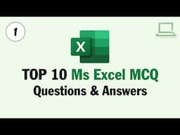 Top 10 MS Excel MCQ Questions and Answers | Live Class 1