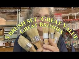 My Review of 5 New Wax and Paint Brush Set |Amazon Review | A Value for 5 Quality Brushes