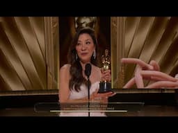 Michelle Yeoh wins Actress in a Leading Role for "Everything Everywhere All at Once"