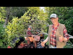 Tree Falls on my Tractor AND ME!!  || Otto Kilcher on Alaskas Last Frontier