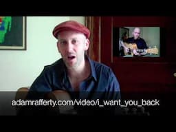 Adam Rafferty -- "I Want You Back" -- Jackson 5 -- Solo Fingerstyle Acoustic Guitar