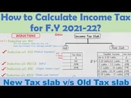 How to calculate your Income Tax for F.Y 2021-22? New Tax Slab vs Old Tax Slab? For Salaried Class.