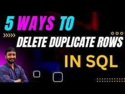 Delete duplicate Rows in SQL