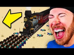 HOW MANY MINECRAFT STEVES STOP A TRAIN?! (Funny Animation)