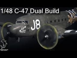 Monogram and Trumpeter 1/48 Scale C-47 Dual Build Part 2 | Full Build Series