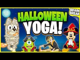 Disney Halloween Yoga | Brain Breaks For Kids | Halloween Yoga For Kids | Calming Kids Yoga