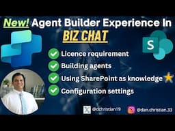 New! Agent Builder Experience in Biz Chat