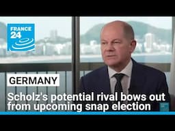 Germany's Scholz set to run for second term after potential rival bows out • FRANCE 24 English