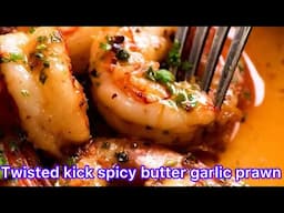 Perfectly Pan-Seared Garlic Butter Prawns |Twisted kick Prawn In Wine | Savory Delight | Prawns