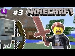 Trixie Minecraft Part 3 Skeleton Attack on HobbyFamilyTV