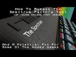 A Couple Of Fixes And Tweaks To The Spectrum