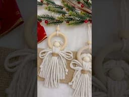 Macrame Angel Christmas Ornaments and Decors Tutorial #macrameangel #macramechristmas