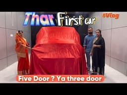 THAR ki jagah THAR ROXX five door ke liye rukna tha kya ? MY first car VLOG ❤️