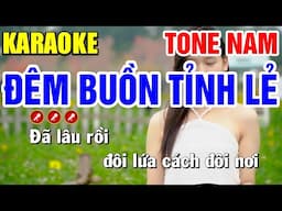 ĐÊM BUỒN TỈNH LẺ Karaoke Nhạc Sống Tone Nam ( BEAT CHUẨN ) - Mai Phạm Karaoke