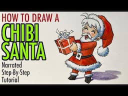 How to Draw a Chibi Santa