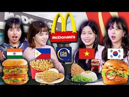 Asian Girls React to McDonald's Differences!! l Chicken & Rice In Mcdonald's!!