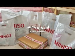 a huge and aesthetic miniso haul ❣️ | beauty, skincare, home goods..