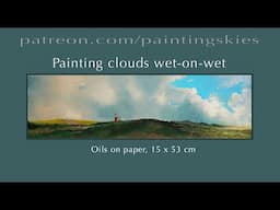 Painting Clouds Wet-on-Wet