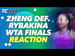 Zheng Qinwen Wins Her First Match At The WTA Finals Against Elena Rybakina | TC Live