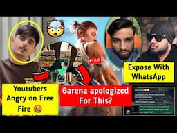 SHOCKING 🤬 - Garena FF Apologized For This?, Big Youtubers Angry on Garena FF, Jonty Bhai Expose 🔥