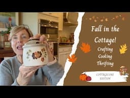 🍁The Fall Cottage🍁 ~ Making an Envelope Pillow Cover~ Delicious Homemade Coffee Creamer~Thrift Haul