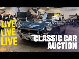 LIVE CLASSIC CAR AUCTION! Anglia Car Auctions November 2024 sale - Day One