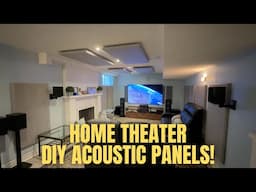 EASY DIY HOME THEATER ACOUSTIC PANELS AND INSTALL!