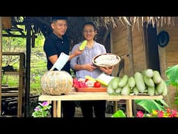 Cook crabs to make noodles, harvest star fruit beans and sell them at the market