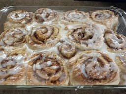 Homemade Cinnamon Rolls.