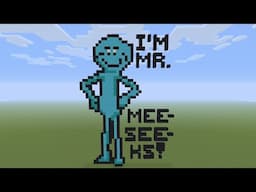 Minecraft Pixel Art - Mr. Meeseeks