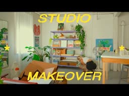 studio makeover ♢ new furniture, reorganization