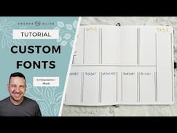 Creating Custom Fonts For Your Bullet Journal