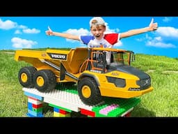 Excavators & Car toys for kids | Learn About Big Construction Vehicles