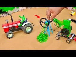 Diy mini tractor chaff cutter machine for farm animal | 5$ Science Project @sanocreator